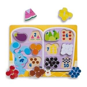 Melissa & Doug Blue's Clues & You! Wooden Chunky Puzzle - Fridge Food